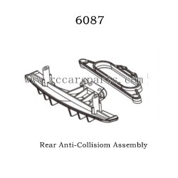 1/16 RC Car Suchiyu-16302 Parts Rear Anti-Collisiom Assembly 6087