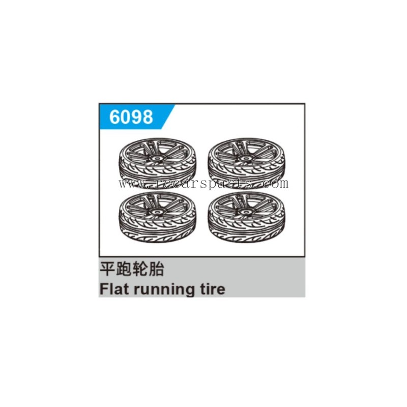 Suchiyu SCY 16303/16303 PRO Spare Parts Flat Running Tire 6098