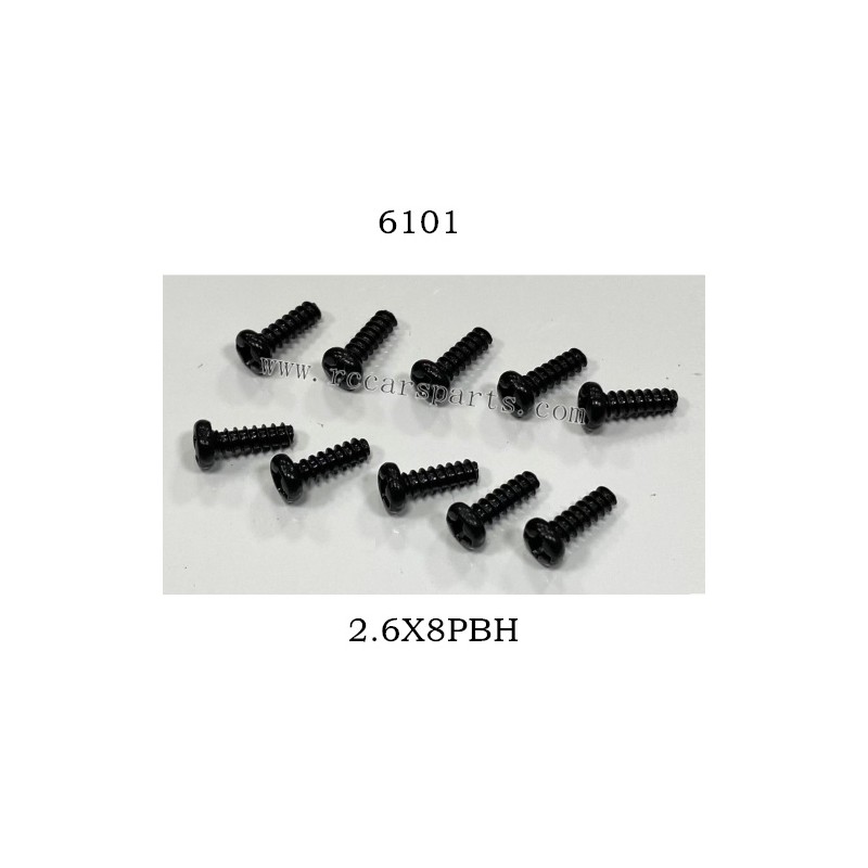SCY 16302 1/16 RC Car Parts Screw 2.6X8PBH 6101