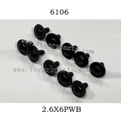 SCY 16302 1/16 RC Car Parts Screw 2.6X6PWB 6106