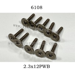 16302 RC Car Parts Screw 2.3x12PWB 6108