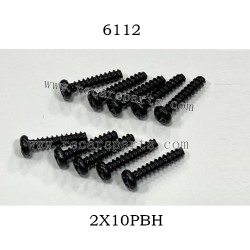 RC Car 16303 Parts Screw 2X10PBH 6112