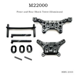 HaiboXing 2103 Spare Parts Front and Rear Shock Tower (Aluminum) M22000