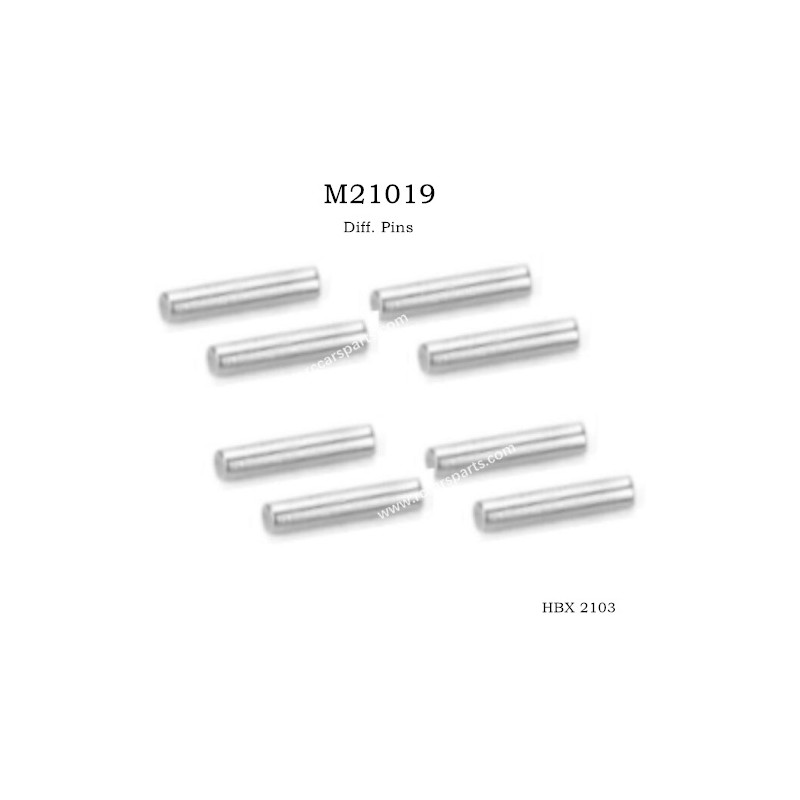 Haiboxing 2103 Parts Diff. Pins(8P) M21019, HBX RC Car 1/14 Parts