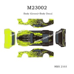 Haiboxing HBX 2103 Parts Body (Green)+Body Decal M23002