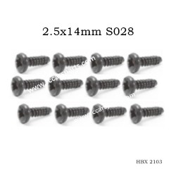 HBX 2103 Spare Screws Parts 2.5x14mm S028
