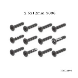 HBX 2103 Screws Parts 2.6x12mm S088