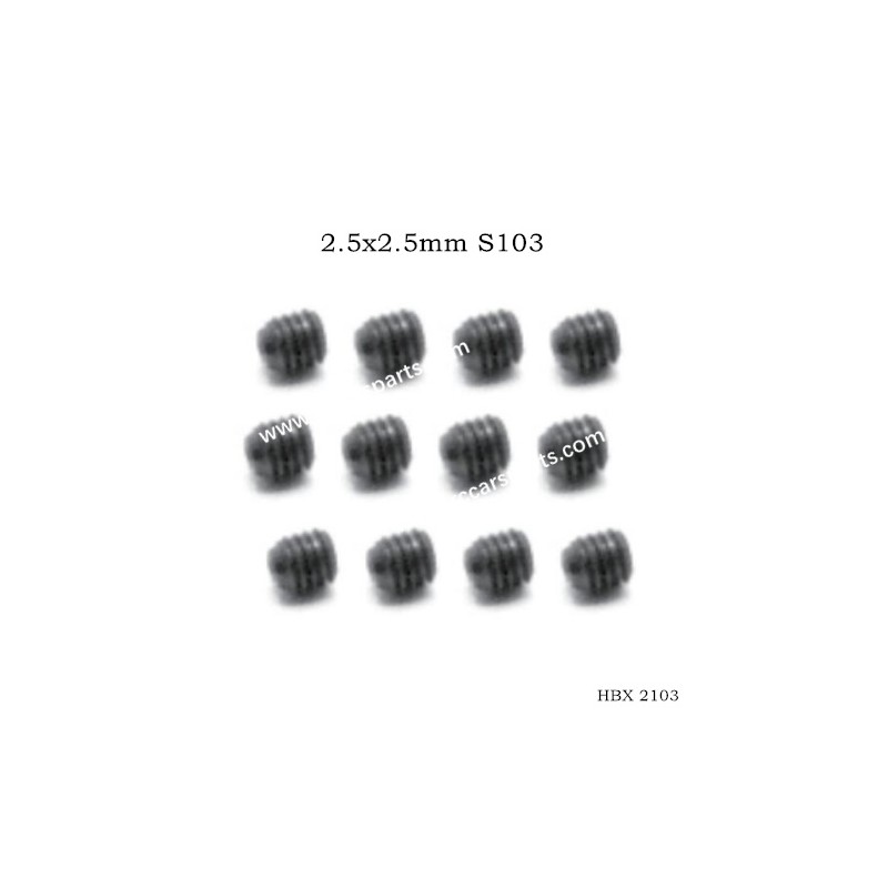 HBX 2103 Screws Parts 2.5x2.5mm S103