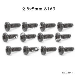HBX 2103 Screws Parts 2.6x8mm S163