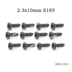 HBX 2103 Screws Parts 2.3x10mm S185