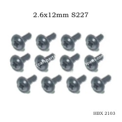 HBX 2103 Screws Parts 2.6x12mm S227