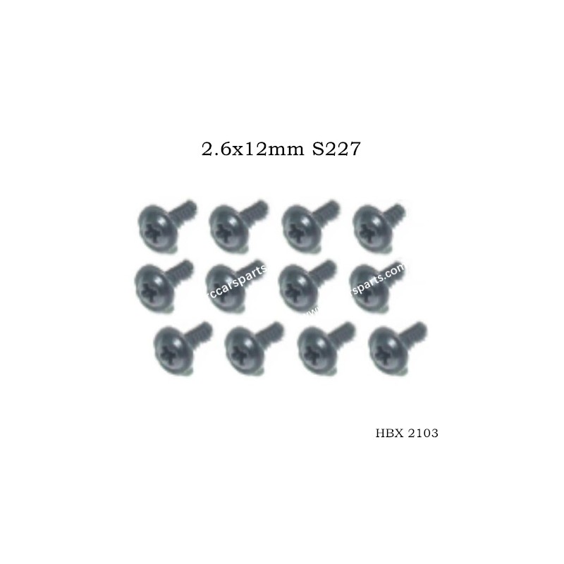 HBX 2103 Screws Parts 2.6x12mm S227