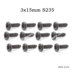 HBX 2103 Screws Parts 3x15mm S235