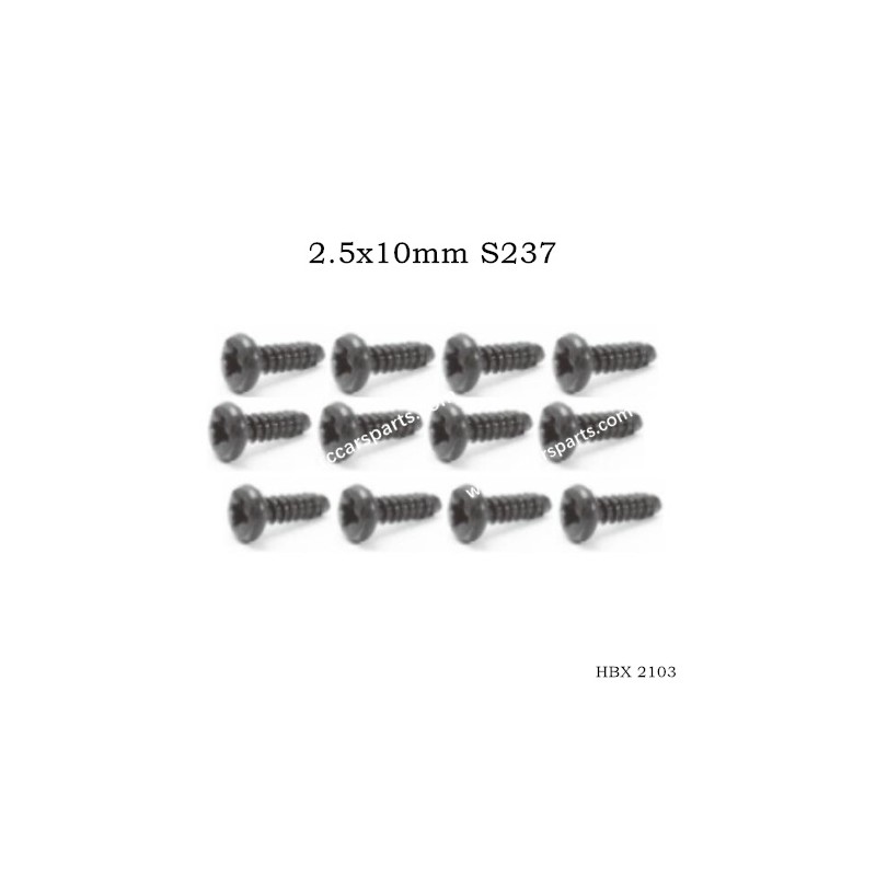 HBX 2103 Screws Parts 2.5x10mm S237