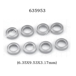 1/10 RC Car HBX 2996 Parts Ball Bearings (6.35X9.53X3.17mm)635953