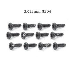 1/10 RC Car HBX 2996 Parts Screws PBHO 2X12mm S204