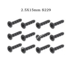 1/10 RC Car HBX 2996 Parts Screws 2.5X15mm S229