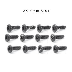 Screws 3X10mm S104 For HBX 2997A 2997 Parts