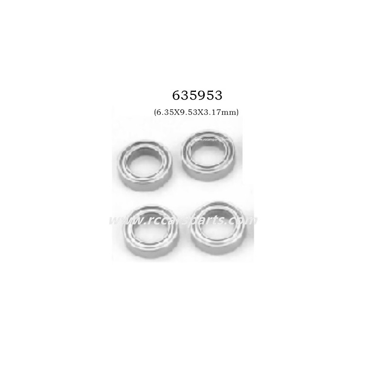 HaiBoXing 2192 Accessories Ball Bearings (6.35X9.53X3.17mm) 635953