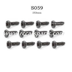 HBX 2193 Parts Screws BMHO 3X8mm S059