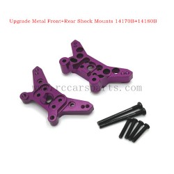 MJX 14210 1/14 Hyper Go Upgrade Metal Front+Rear Shock Mounts-Purple