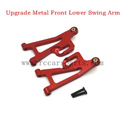 RC Car MJX 14210 Hyper Go Parts Upgrade Metal Front Lower Swing Arm Red