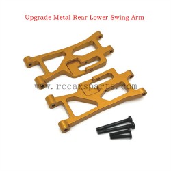 RC Car MJX Hyper Go 14209 Parts Upgrade Metal Rear Lower Swing Arm Gold