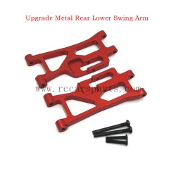 RC Car MJX 14209 Hyper Go Parts Upgrade Metal Rear Lower Swing Arm Red