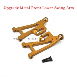 RC Car MJX Hyper Go 14209 Upgrade Metal Parts Front Lower Swing Arm Gold