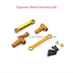Hyper Go 14209 Brushless RC Truck Parts Upgrade Metal Steering Kit Gold