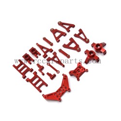 RC Car MJX 14301 Parts Upgrade Metal Kit-Red