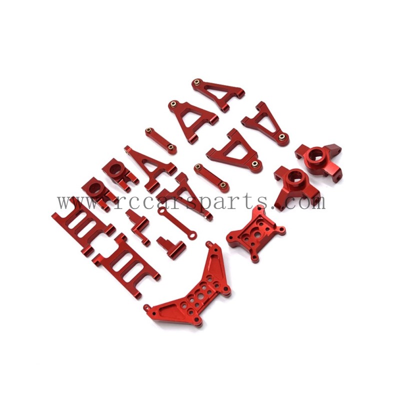 RC Car MJX 14301 Parts Upgrade Metal Kit-Red