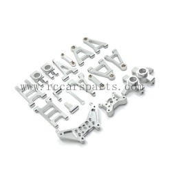 MJX Hyper Go 14301 RC Car Parts Upgrade Metal Kit-Silver