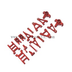 RC Car MJX Hyper Go 14303 Parts Upgrade Metal Kit-Red