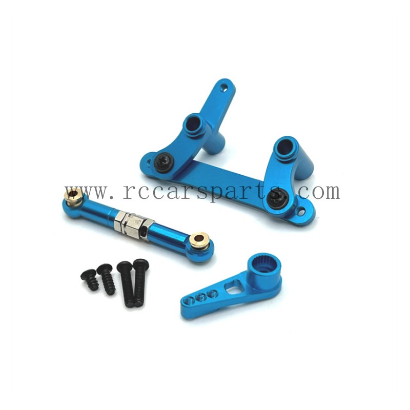 Upgrade Metal Steering Kit+Servo Rod+Servo Arm-Blue Parts For SCY-16102/16102 PRO Parts