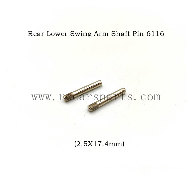 RC Car 16301 Parts Rear Lower Swing Arm Shaft Pin 6116 (2.5X17.4mm), SCY RC Car