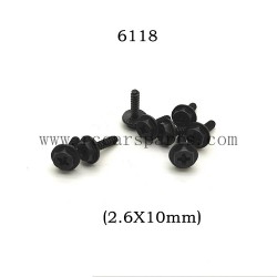 RC Car 16301 Parts Flange Screw 6118 (2.6X10mm)