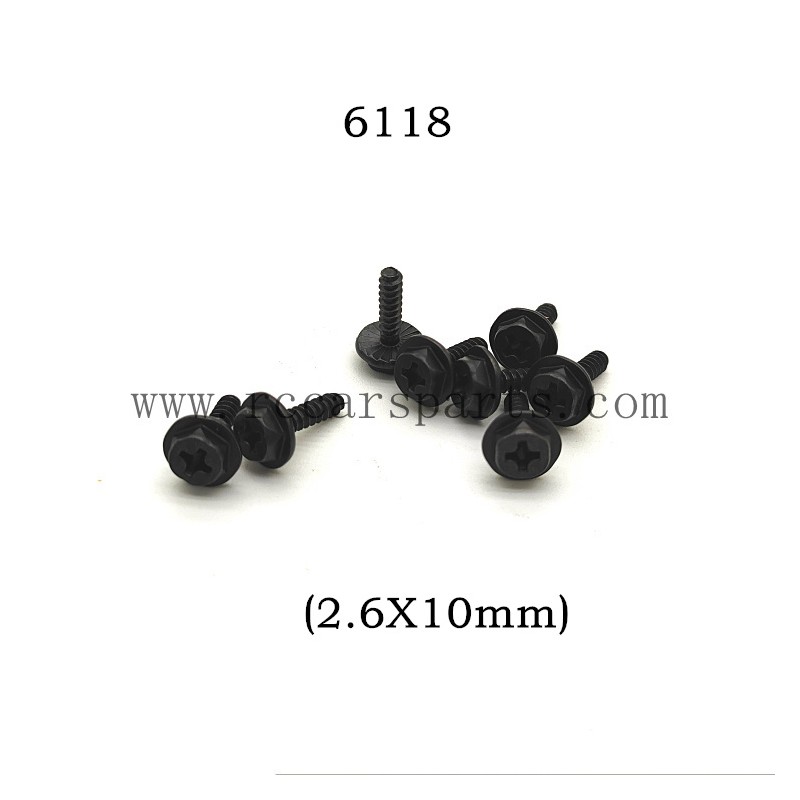 RC Car 16301 Parts Flange Screw 6118 (2.6X10mm)