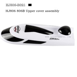 Hongxunjie HJ806/HJ806B rc boat parts Upper cover assembly Black HJ806-B021