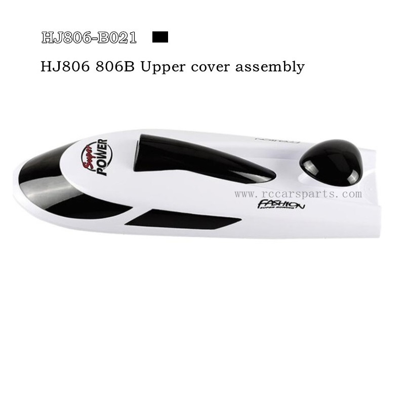 Hongxunjie HJ806/HJ806B rc boat parts Upper cover assembly Black HJ806-B021