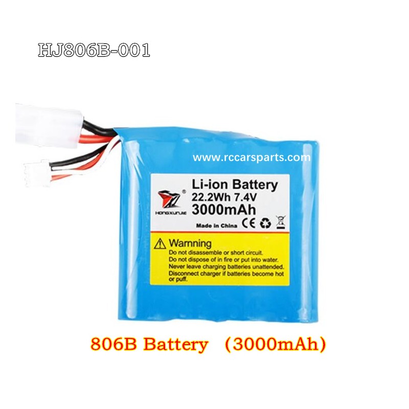 7.4V 3000mAh Li-ion Battery HJ809-001 Parts For HXJ HJ809 RC Boats