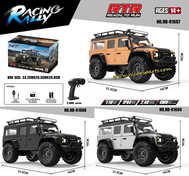 HB-Toys R1607 R1608 R1609 RTR 4wd Rc Climbing Car.